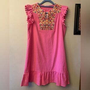 Kirundo pink embroidered dress 🆕